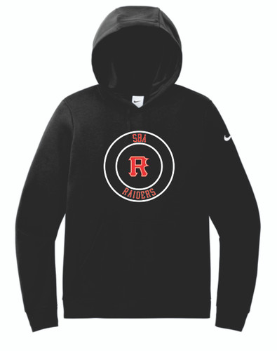 R SBA Nike Women's Club Fleece Sleeve Swoosh Pullover Hoodie