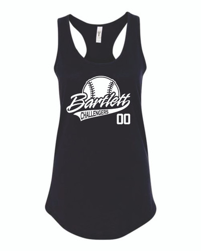 Challengers Baseball Number Racerback Tank