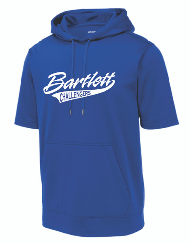 Challengers Baseball Sport-Tek Sport-Wick Fleece Short Sleeve Hooded Pullover