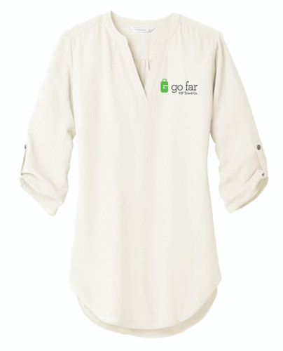 Go Far VIP Travel Port Authority ® Ladies 3/4-Sleeve Tunic Blouse