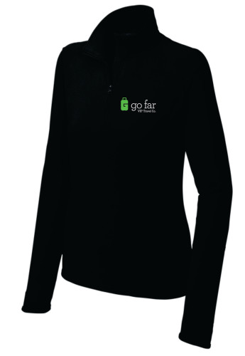 Go Far VIP Travel Sport-Tek Ladies Sport-Wick Stretch 1/2-Zip Pullover