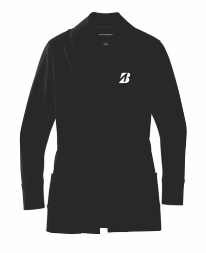 Bridgestone "B" Port Authority® Ladies Microterry Cardigan