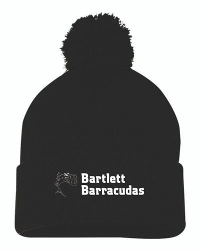 Bartlett Barracudas Swim Team Sportsman - Pom-Pom 12" Knit Beanie