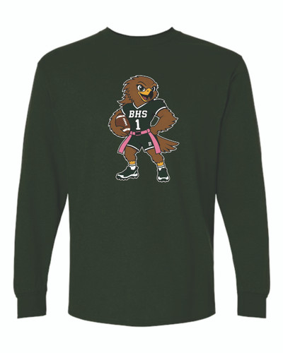 BHS Flag Football Hawk Gildan - Ultra Cotton Long Sleeve T-Shirt