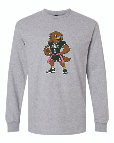 BHS Flag Football Hawk Gildan - Ultra Cotton Long Sleeve T-Shirt