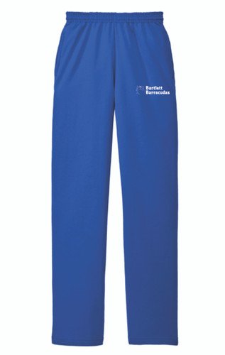 Bartlett Barracudas Swim Team Port & Co™ Core Fleece Open Bottom Sweatpant with Pockets