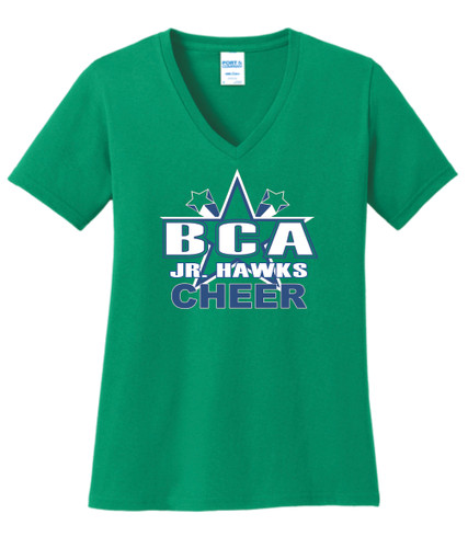 BCA Cheer Port & Co® Women's Core Cotton V-Neck Tee