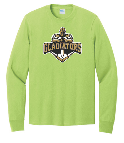 Midwest Gladiators Baseball Port & Co™ Long Sleeve Core Cotton Tee