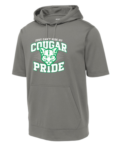 Clinton Elementary Sport-Tek Sport-Wick Fleece Short Sleeve Hooded Pullover