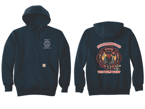 Streamwood Fire Department Carhartt® Rain Defender® Paxton Heavyweight Hooded Sweatshirt