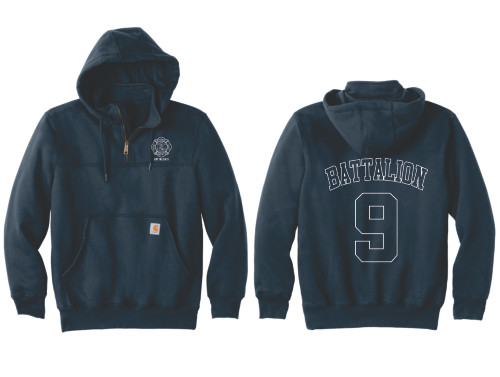 Streamwood Fire Department Carhartt® Rain Defender® Paxton Heavyweight Hooded Zip Mock Sweatshirt