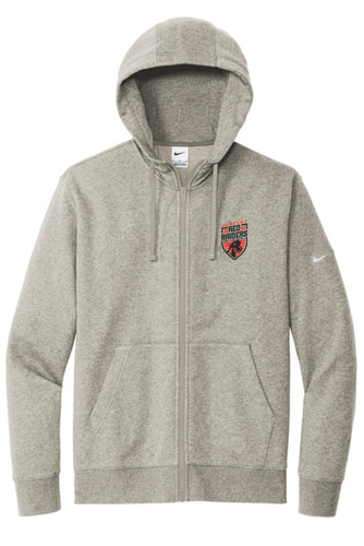 Huntley Red Raiders Flag Football Fleece Full-Zip Hoodie