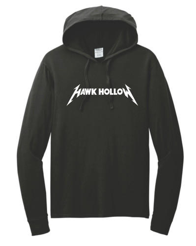 Hawk Hollow Lightning Port & Co™ Beach Wash® Garment-Dyed Pullover Hooded Tee