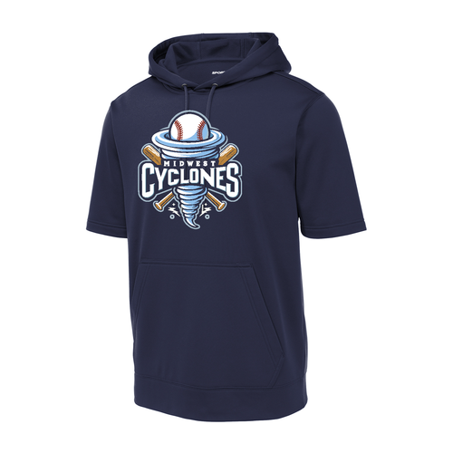 Cyclones - Sport-Tek Sport-Wick Fleece Short Sleeve Hooded Pullover