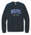 Nature Ridge Wolves Stripes Staff BELLA + CANVAS Fleece Crewneck Sweatshirt