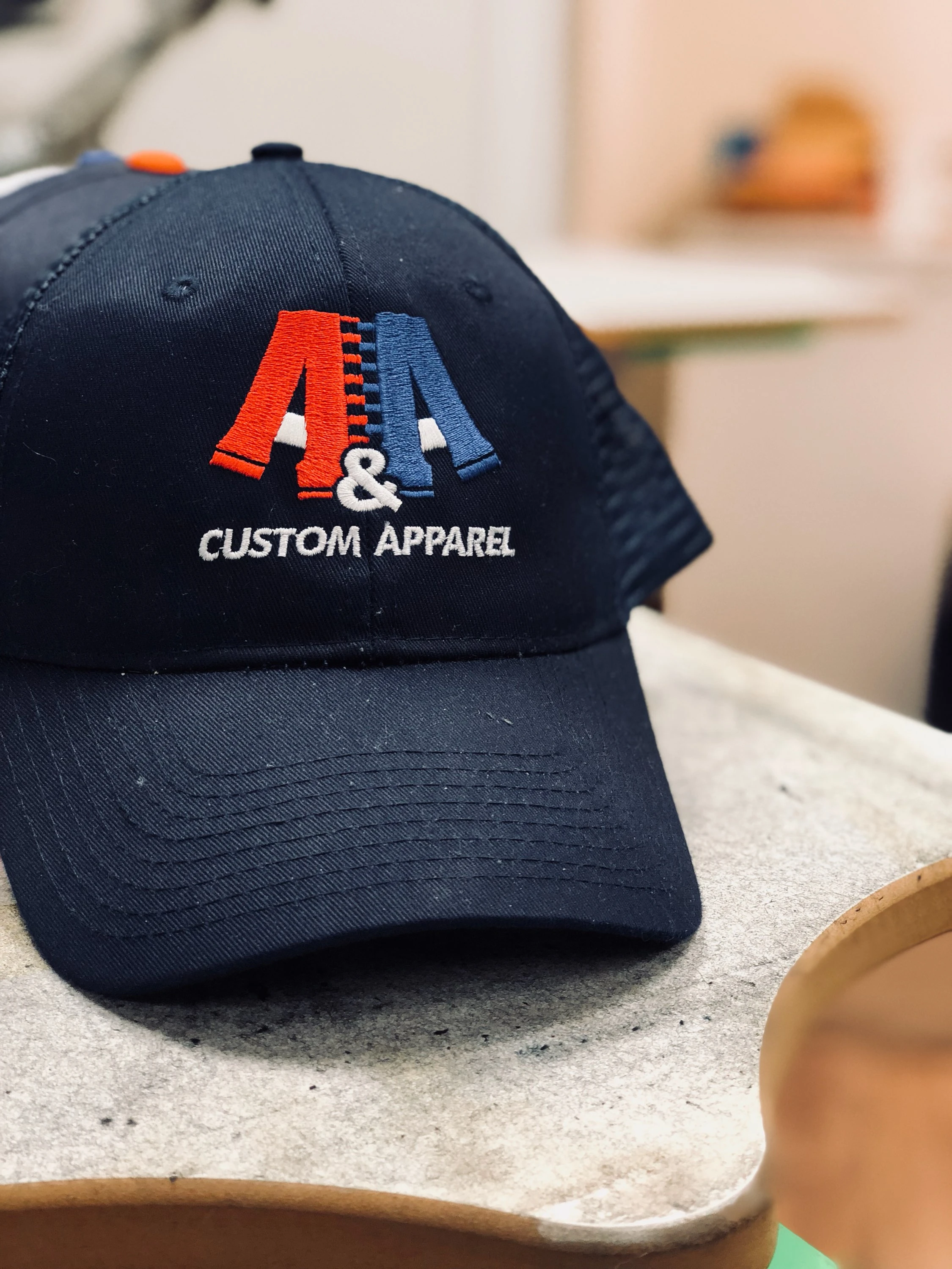Custom embroidered hat by A&A Custom Wear