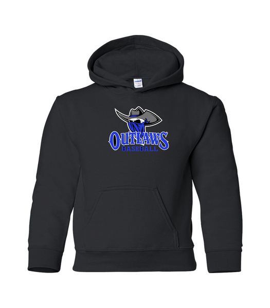 Outlaws Baseball (Logo) YOUTH Heavy BlendHooded Sweatshirt - A&A Custom ...