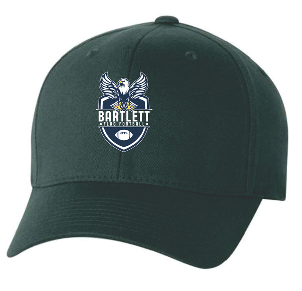 Port Authority Flexfit Cotton Twill Cap – Forest Green, Stretch Fit, Mid Profile, Structured