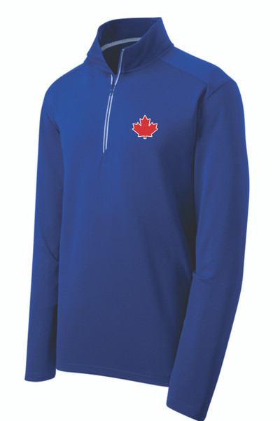 Blue Jays Baseball Sport-Tek® Sport-Wick® Textured 1/4-Zip