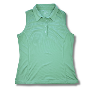 Adidas Green CoolLite Sleeveless Polo | Medium Adidas Green CoolLite Sleeveless Polo | Medium