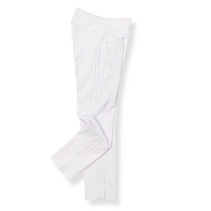 [NWT] Swing Control White Jacquard Ankle Pant