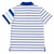 G/FORE Royal Blue Striped Short Sleeve Golf Polo | Medium