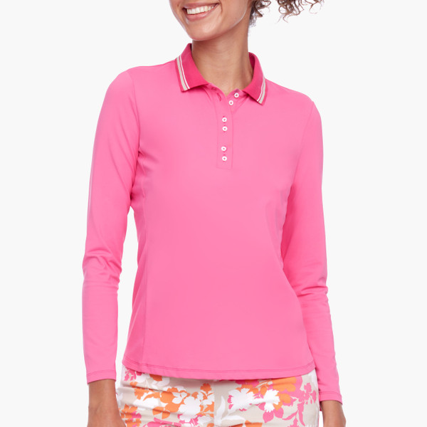 [NWT] Swing Control Blossom Pink Velocity Long Sleeve Polo