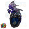 Dragon on top of LED lit cave incense cone backflow burner