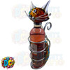 colorful vibrant metal cat wine bottle holder