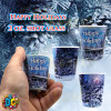 2 oz. shot glass winter wonderland by Dwight Keener