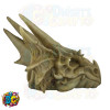 Bone white dragon head / skull tea light candle holder