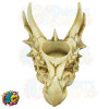 Bone white dragon head / skull tea light candle holder