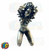 nude figurine painted bronze patina finish medusa