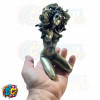 nude figurine painted bronze patina finish medusa
