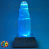 4 inch selenite tower with lighted base
