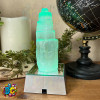 4 inch selenite tower with lighted base