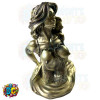 half nude sexy and seductive mermaid figurine coming out of the water