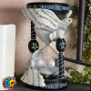 White snow owl glass kitchen sand timer