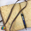 soft brushed leather journal with embossed heart