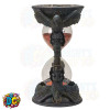 Wiccan style raven sand timer or hourglass