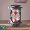 Wiccan style raven sand timer or hourglass