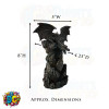 Dark dragon backflow incense burner on rock mountain