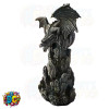Dark dragon backflow incense burner on rock mountain