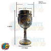 Steampunk dragon and gears goblet or chalice