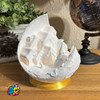 Snow over the moon flameless flickering tealight candle display