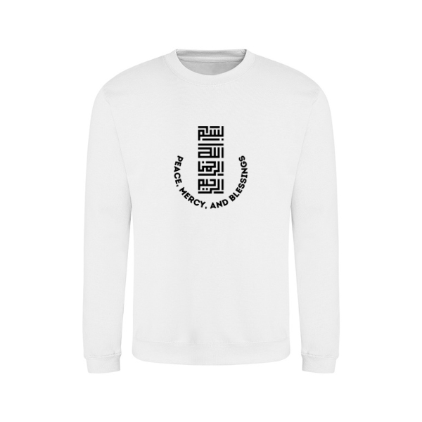 Ummah Trends Peace, Mercy, And Blessings Print Sweatshirt