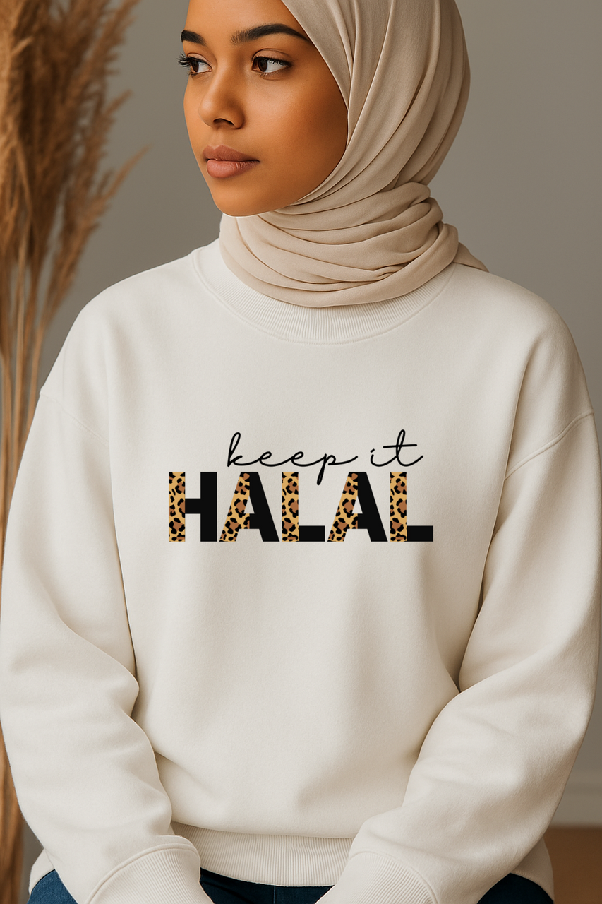 Ummah Trends Keep It HALAL Print Sweatshirt