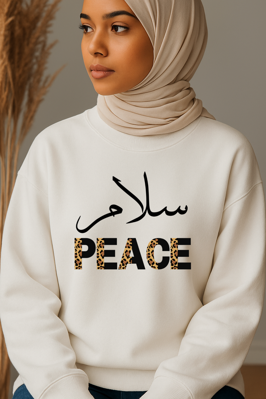 Ummah Trends PEACE Print Sweatshirt