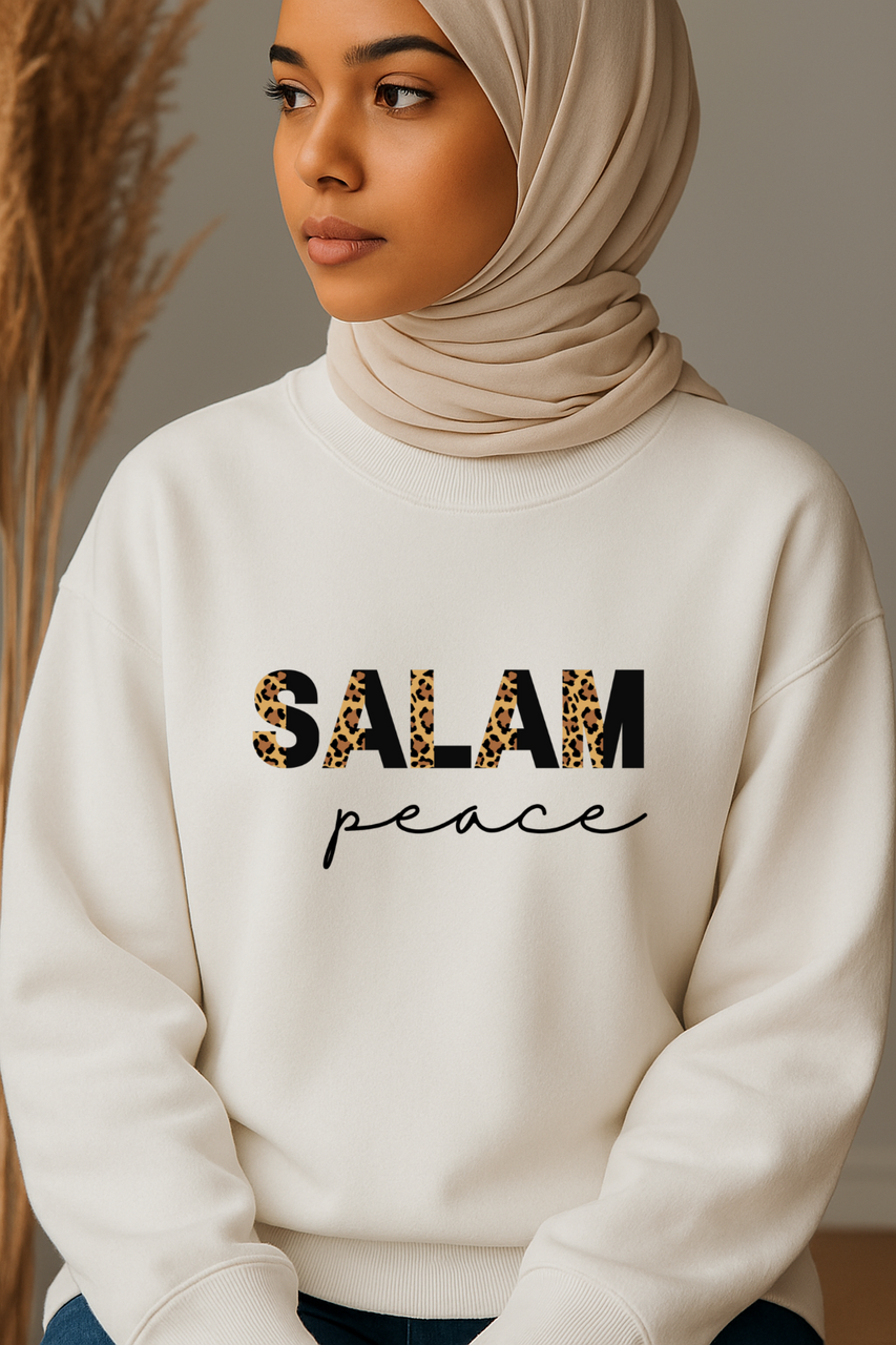 Ummah Trends SALAM - Peace Print Sweatshirt