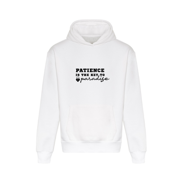 Ummah Trends Patience Is the Key To Paradise Print Hoodie